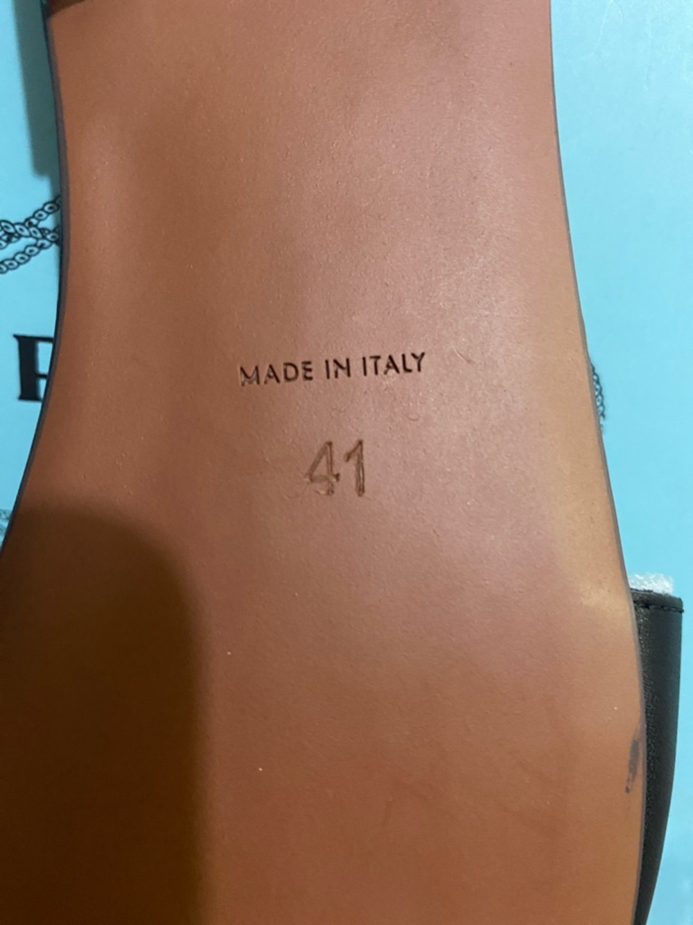 Prada Black Leather Logo Slide Sandals with Gold Emblem - Picture 7 of 11